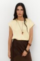 BLUSA LINO SATEN AMARILLO