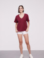Remera Matteis Bordeaux Oscuro