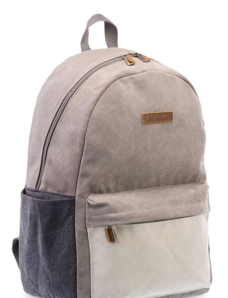 MOCHILA DE LONA Gris