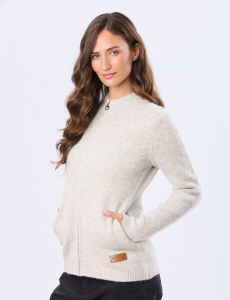 CAMPERA TEJIDA DE ABRIGO Gris