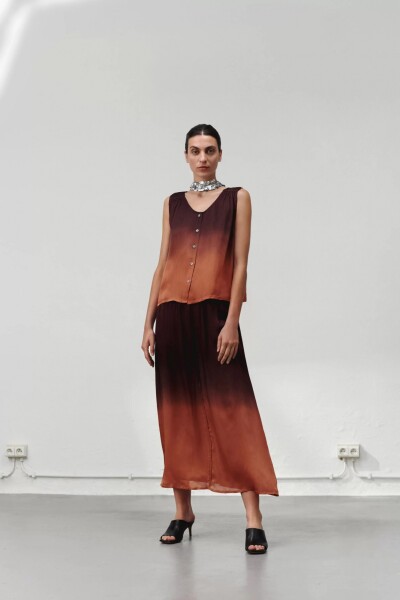 Falda ZITA Marron