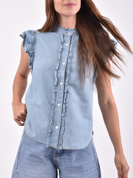 CAMISA CAMIL AZUL CLARO