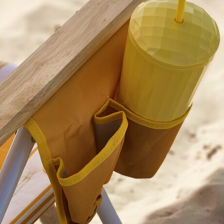 Silla reposera mochila reclinable Club Petates Amarillo