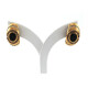 Caravanas Oro 18K Con Brillantes Y Zafiros Caravanas Oro 18K Con Brillantes Y Zafiros