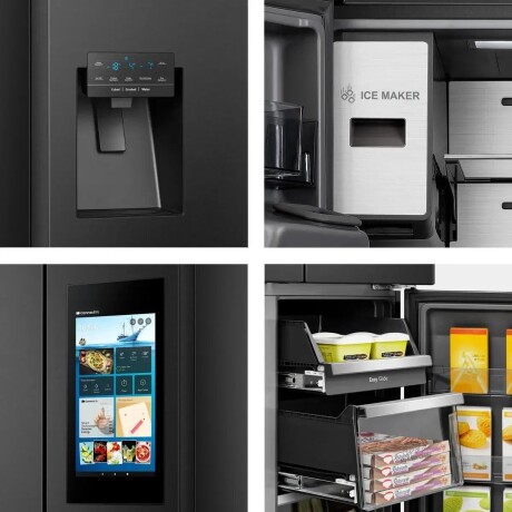 HELADERA HISENSE CROSS DOOR 4 PUERTAS 579Lts NO FROST PANTALLA TOUCH V01