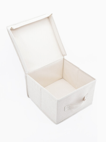 CAJA PLEGABLE GRIS COTTON BEIGE