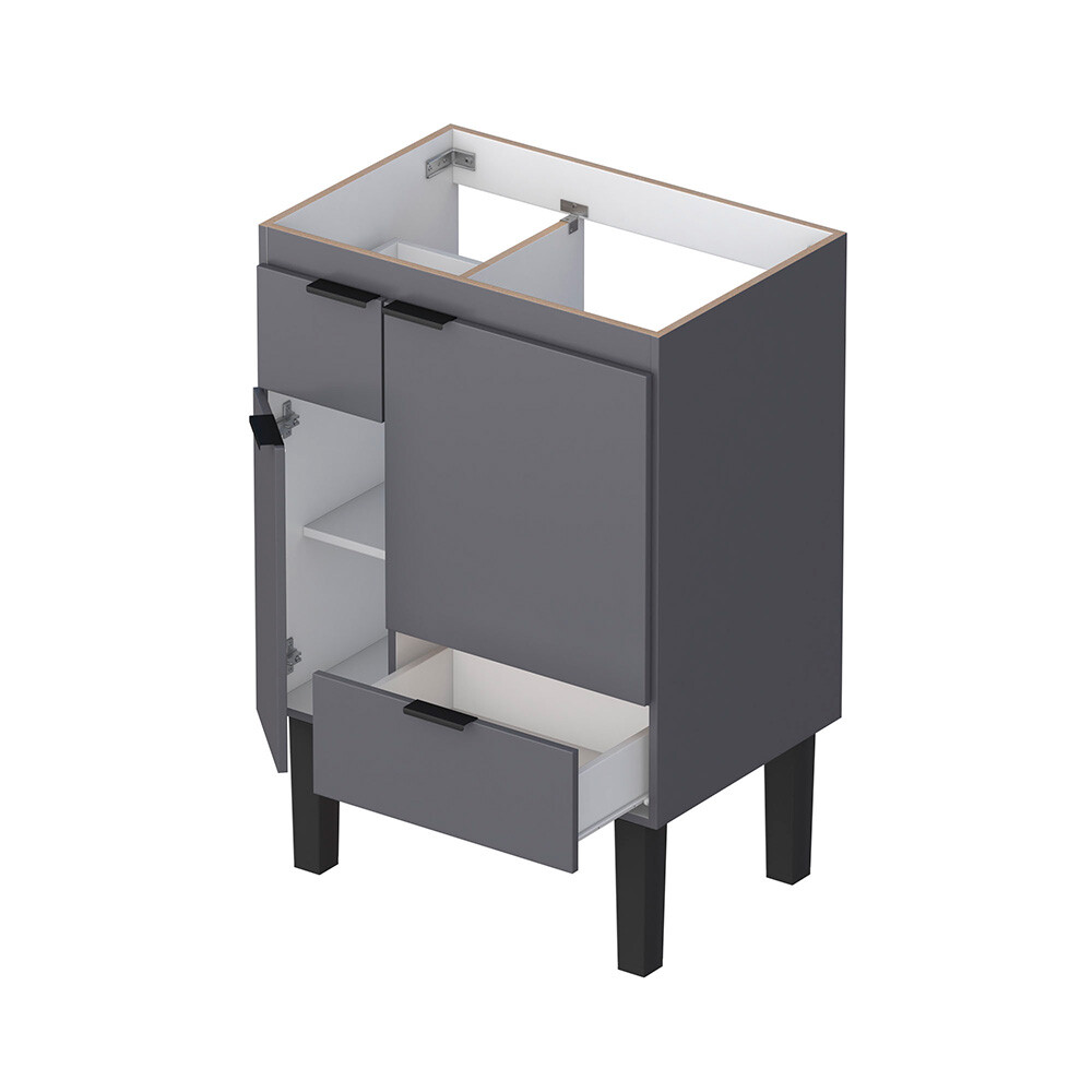 MUEBLE DE BAÑO MODELO IBATE GRIS SIN TAPA Mueble De Baño Modelo Ibate Gris Sin Tapa