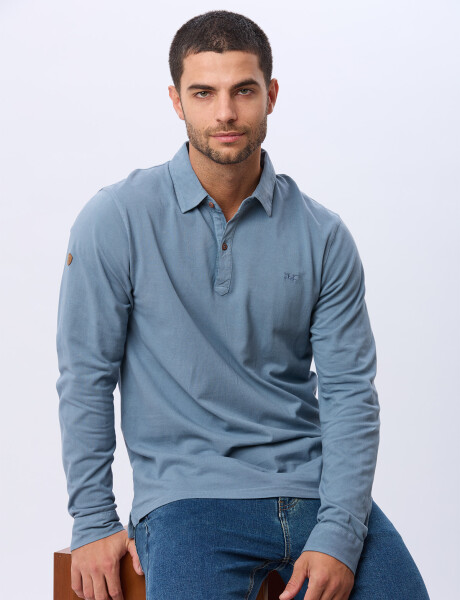 REMERA POLO LISA PIQUE Piedra