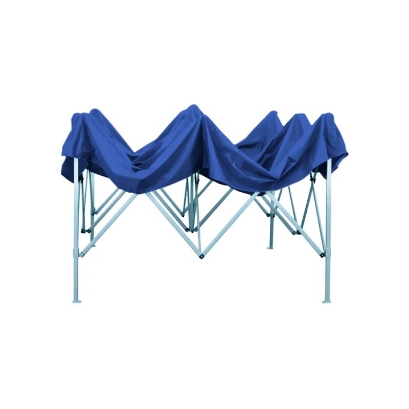 Gazebo Plegable de 3x3m Autoarmable Impermeable Filtro UV Estructura en Acero - Azul Gazebo Plegable de 3x3m Autoarmable Impermeable Filtro UV Estructura en Acero - Azul