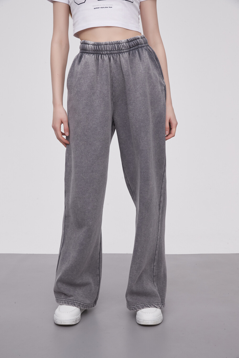 Pantalon Deportivo Loila Gris Oscuro