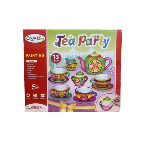 OUTLET Juego de té para pintar 13pcs 29x26cm Outlet Juego De Té Para Pintar 13pcs 29x26cm