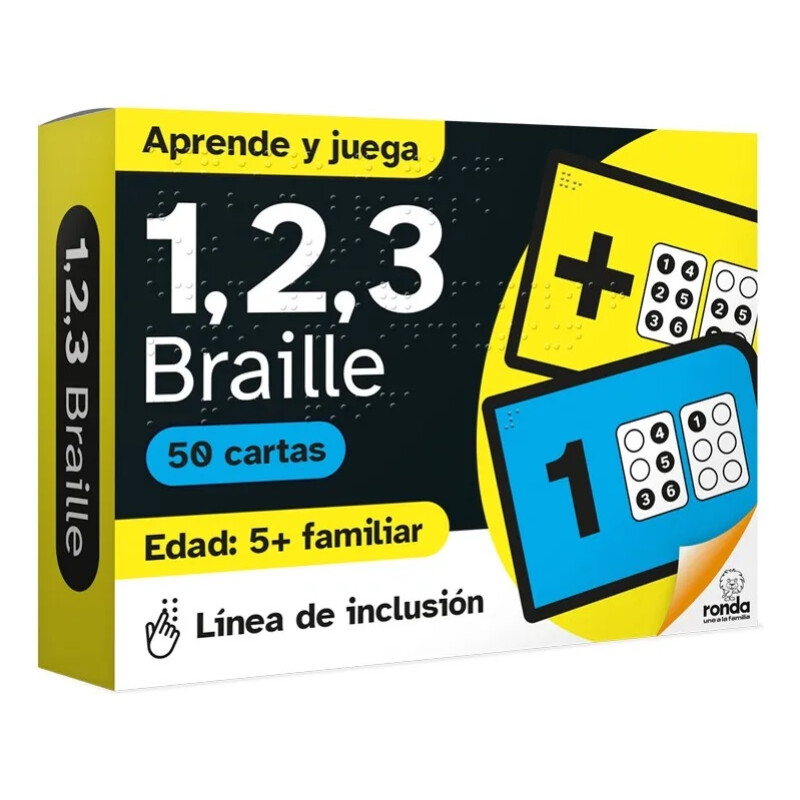 Juego De Cartas 1,2,3 Braille Línea Inclusiva Ronda Juego De Cartas 1,2,3 Braille Línea Inclusiva Ronda