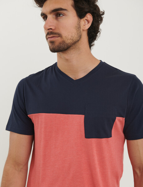 520771 T-SHIRTS NAVIGATOR Azul Osc/coral