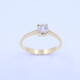 Anillo solitario oro 18k y brillante engarce 4 puntas. Anillo solitario oro 18k y brillante engarce 4 puntas.