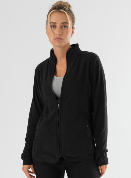 Campera polar deportiva Negro