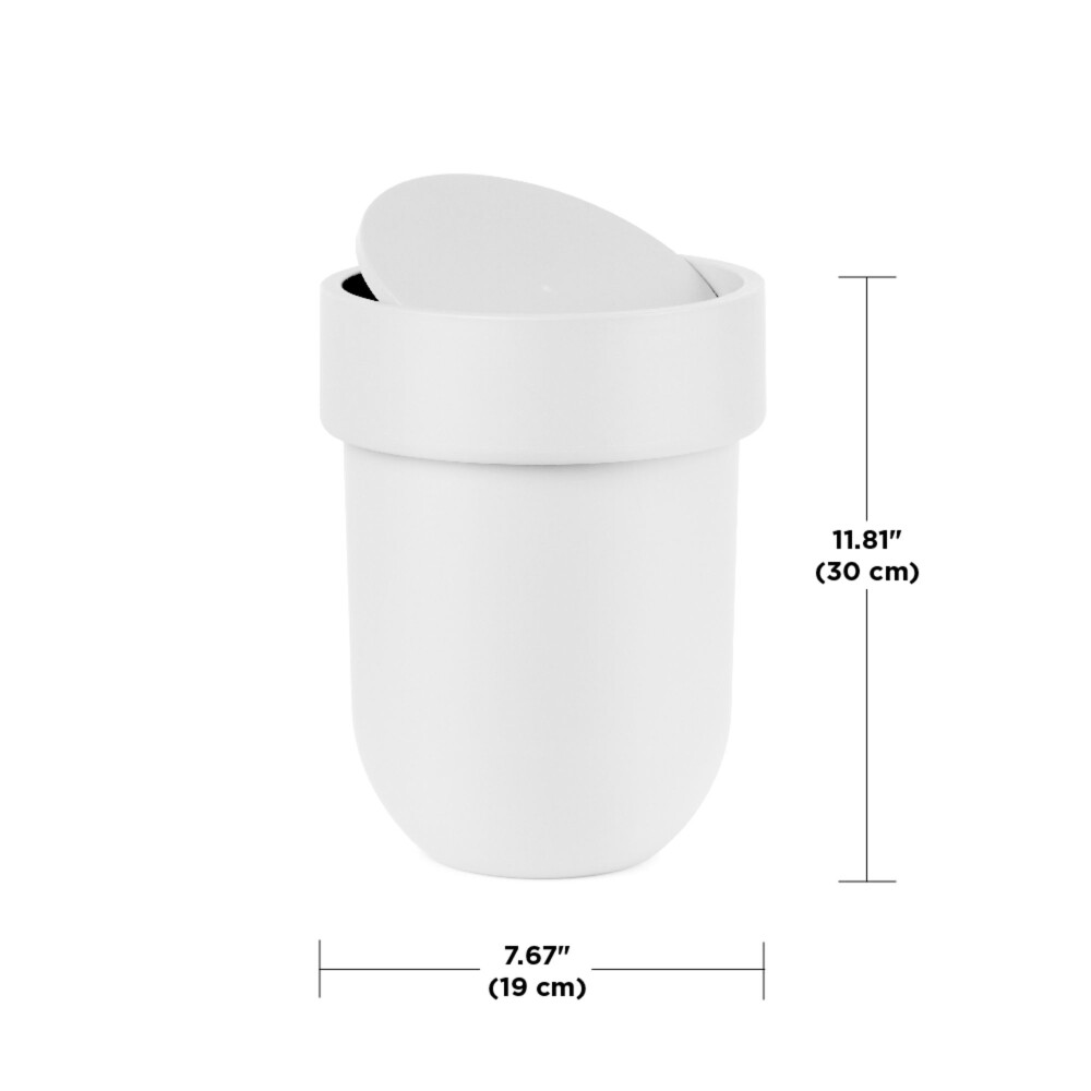 PAPELERA POLIPROPILENO BLANCO UMBRA