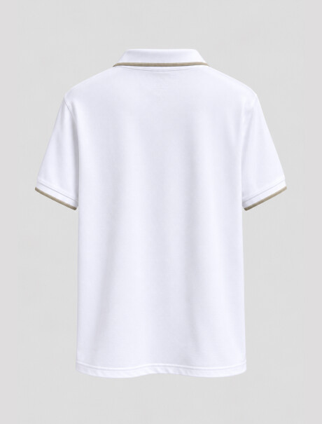 Remera m/c pique blanco