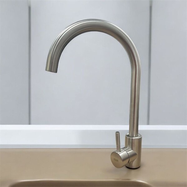 MEZCLADORA COCINA PARA MESADA INOX CUELLO CURVO MEZCLADORA COCINA PARA MESADA INOX CUELLO CURVO