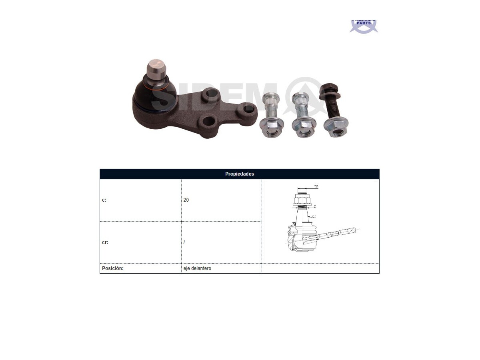 Rotula Del Hyundai H1 Carroceria Tq Starex 05-25 Der/Izq 