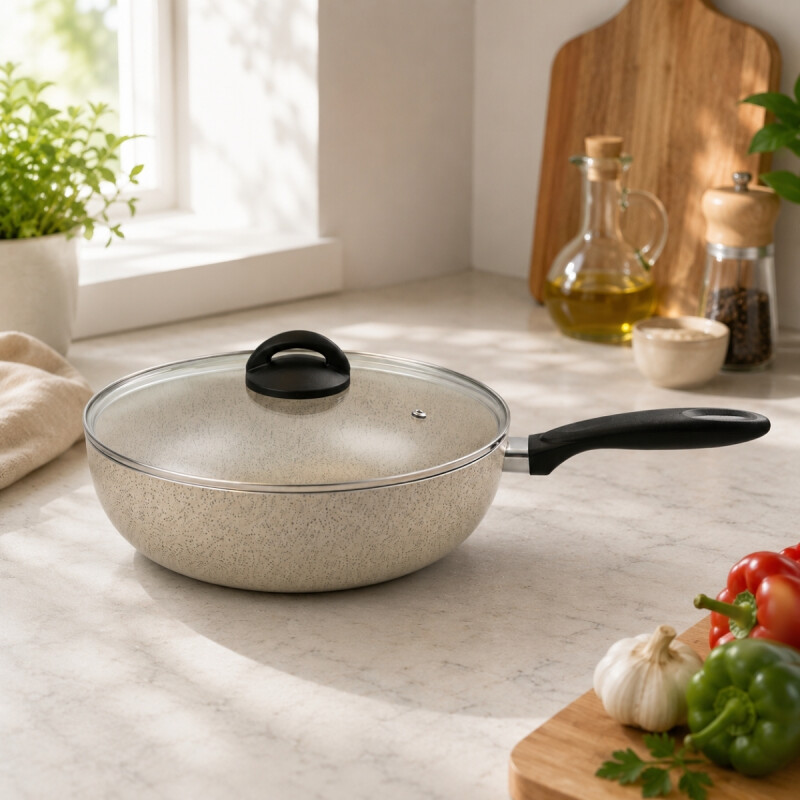 Sartén Wok 4.65 lt 28 cm BEIGE