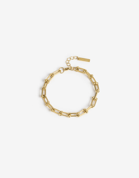 Pulseras Flexibles Metal Pulsera Flexble De Acero - Dorado