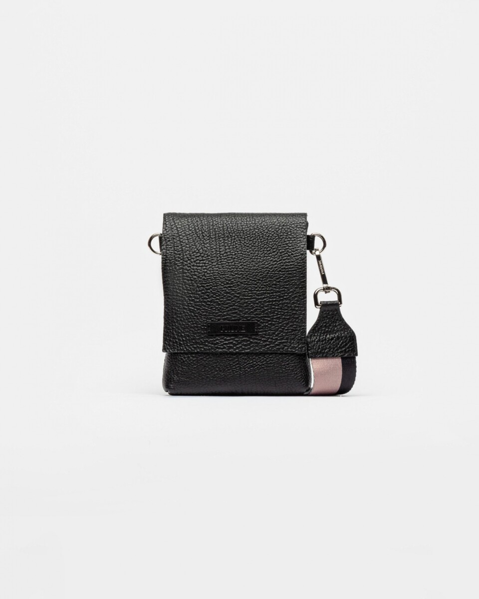 Mini Bag Olivia En Cuero Graneado - Negro 