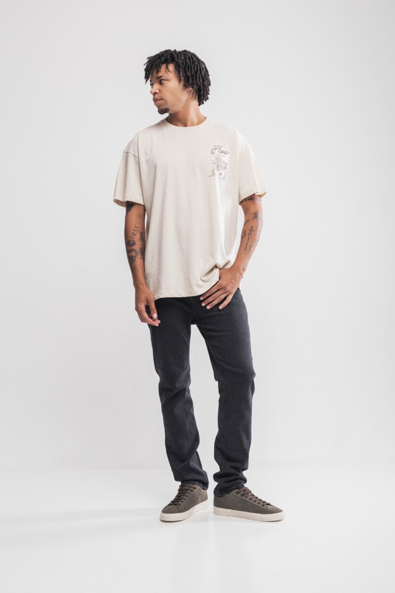 Remera oversize Gerona Off white
