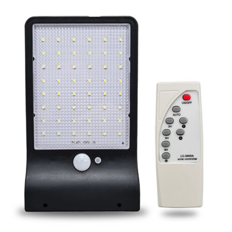 Foco LED 48W Solar con sensor fotocelular y control Foco LED 48W Solar con sensor fotocelular y control