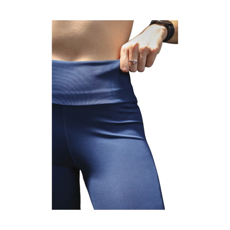 Calza de Lycra Afelpada de Tiro Alto AZUL