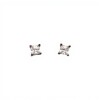 Caravanas Cuadrado-Plata 925-Piedra Zirconia-CA3118 conpiedra