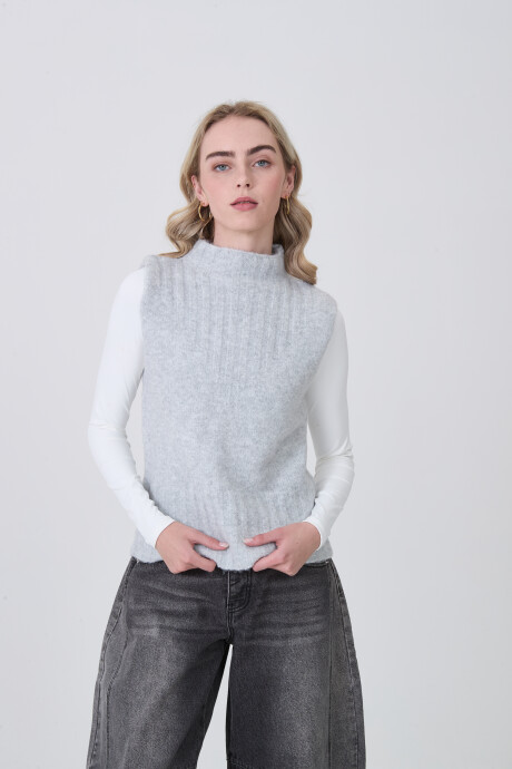 Chaleco Alcoa Gris Melange