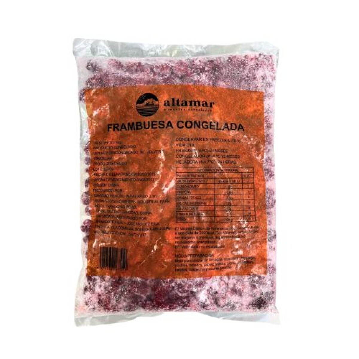 Frambuesas Altamar - 1 kg 
