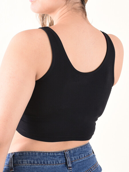 MUSCULOSA BASICA TORONTO NEGRO