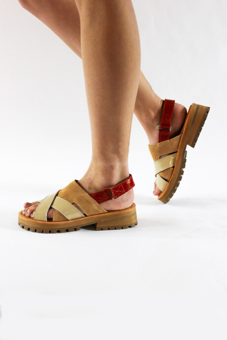 Sandalia Asturias Beige