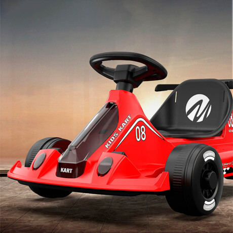 Auto A Batería Go Kart Karting Con Luces y Sonidos Rojo