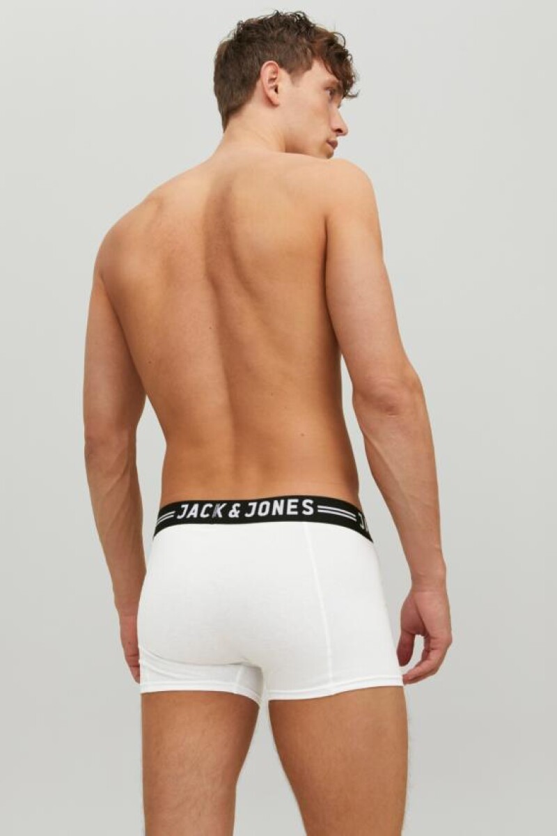 Pack "sense" 3 Boxers Trunks White