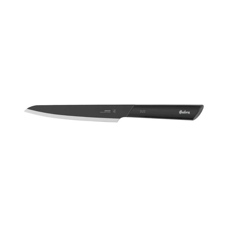 CUCHILLO CARNICERO TRINCHADOR LÍNEA DESIGN HUECO INOX C/ANTIADHERENTE NEGRO CUCHILLO CARNICERO TRINCHADOR LÍNEA DESIGN HUECO INOX C/ANTIADHERENTE NEGRO