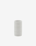 Jarrón Sibone de cerámica blanco 13 cm