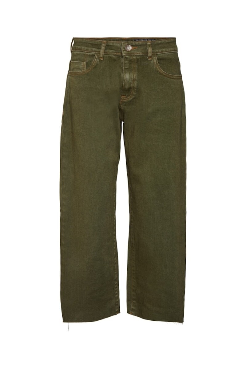 Nmamanda Nw Wide Leg Ank Jeans Cl - Burnt Olive 