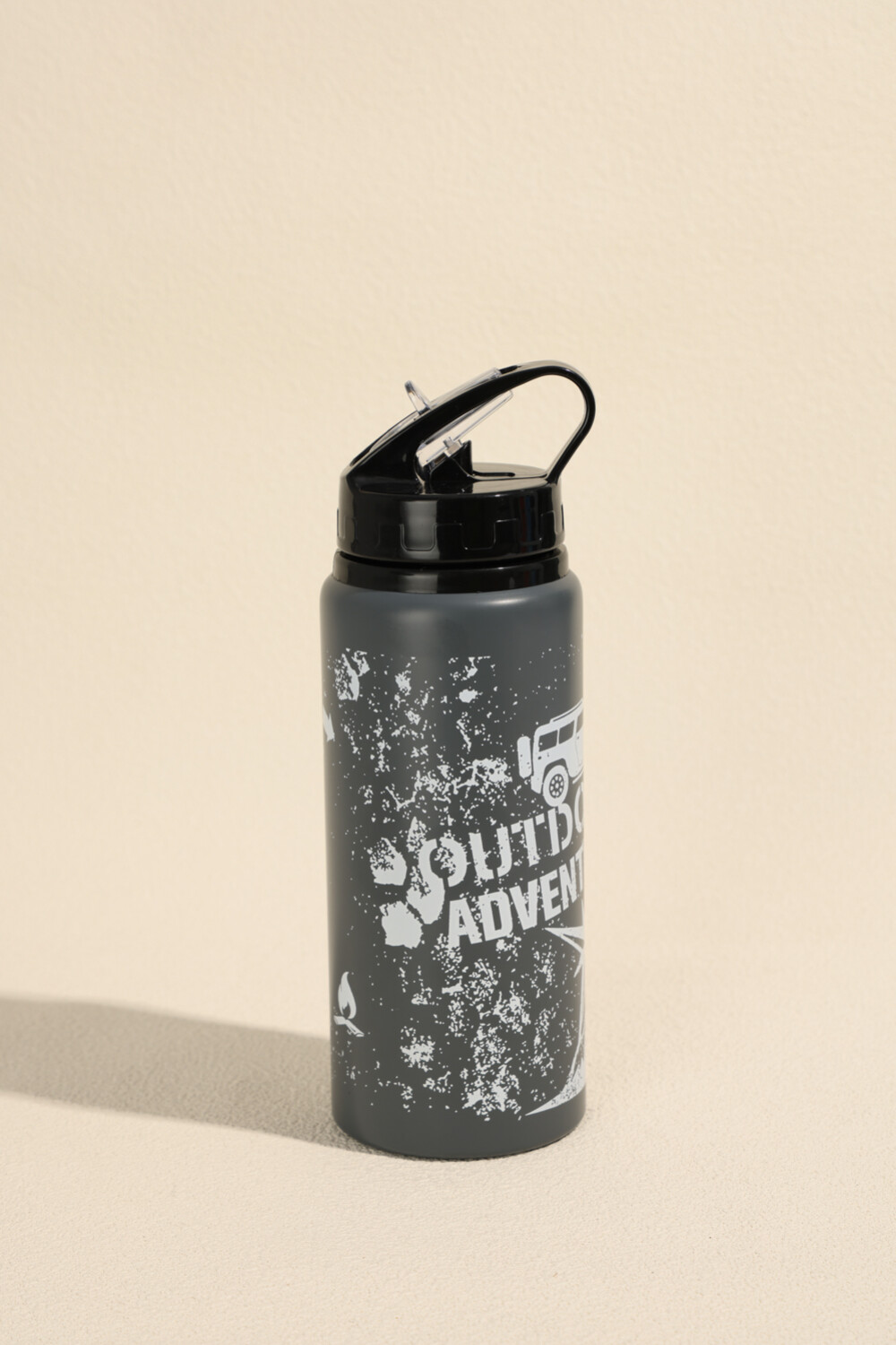 Botella Agua Outdoor Adventure Gris Oscuro