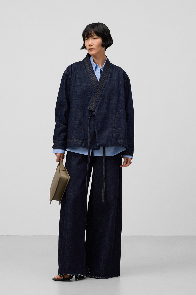 PANTALÓN ANCHO Azul