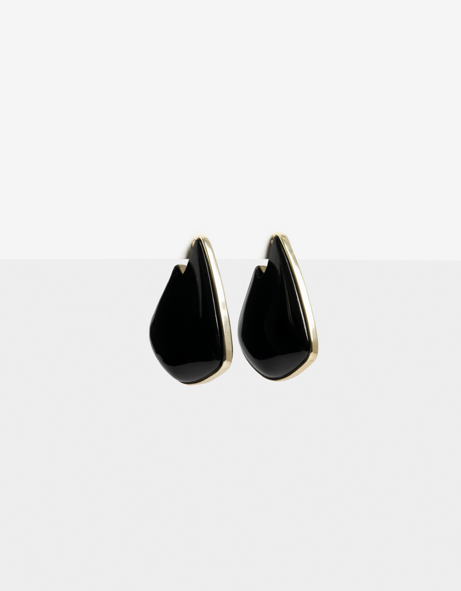 Argollas Resina Y Metal 