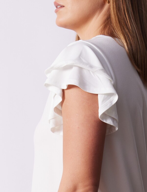 Blusa Volados CRUDO