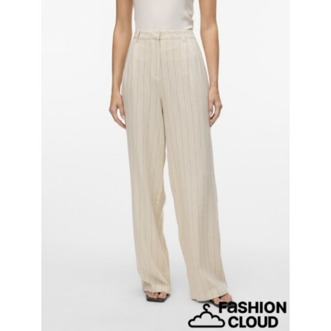 VMMINDY MW LINEN DAD PANT MIX Oatmeal-Melange