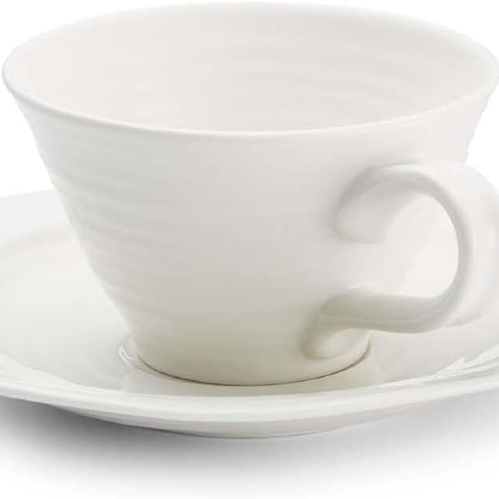 PORTMEIRION S CONRAN TAZA DE TE C/ PLATO BLANCO PORTMEIRION S CONRAN TAZA DE TE C/ PLATO BLANCO