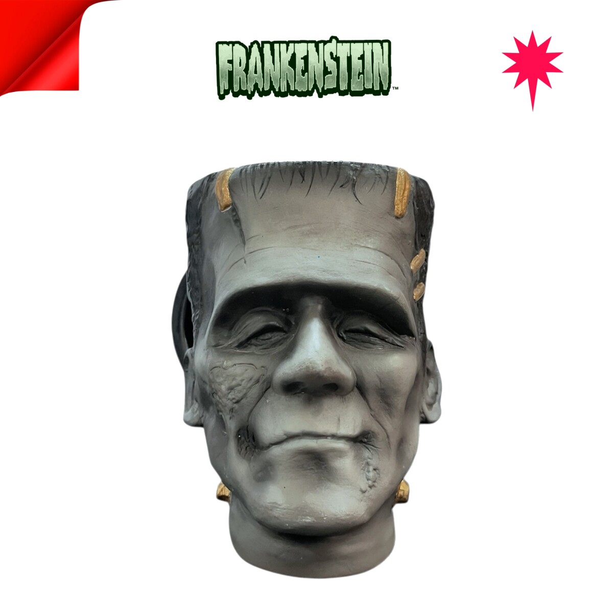 TAZA CERÁMICA FRANKENSTEIN GRIS 