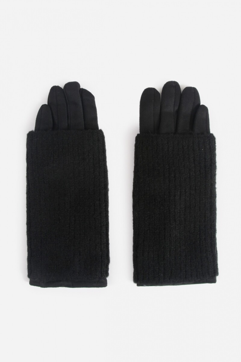 Guantes combinados negro