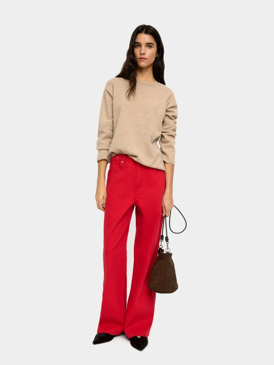 Bolso Bucket De Piel Con Bandolera marron