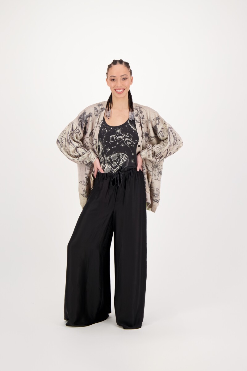 PANTALÓN FLARE Negro
