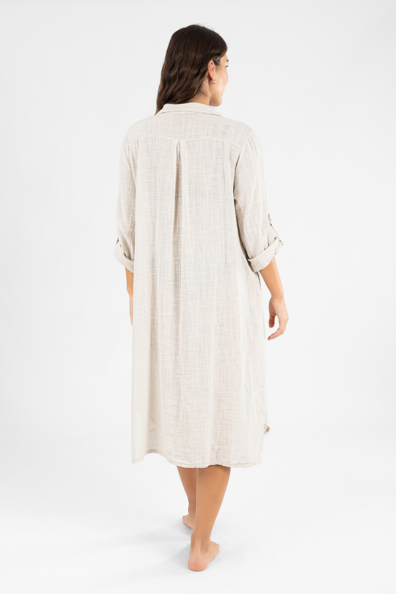 Camisola larga toscana Beige